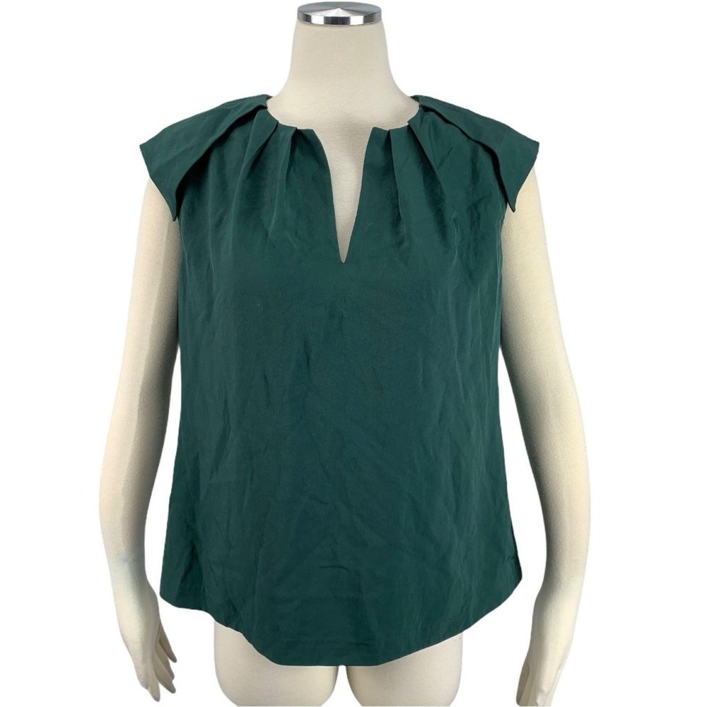 Banana Republic Small Blouse Sleeveless Green Care - Picture 1 of 5